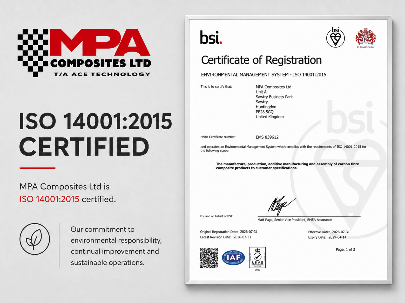 You are currently viewing ISO 14001 Certified